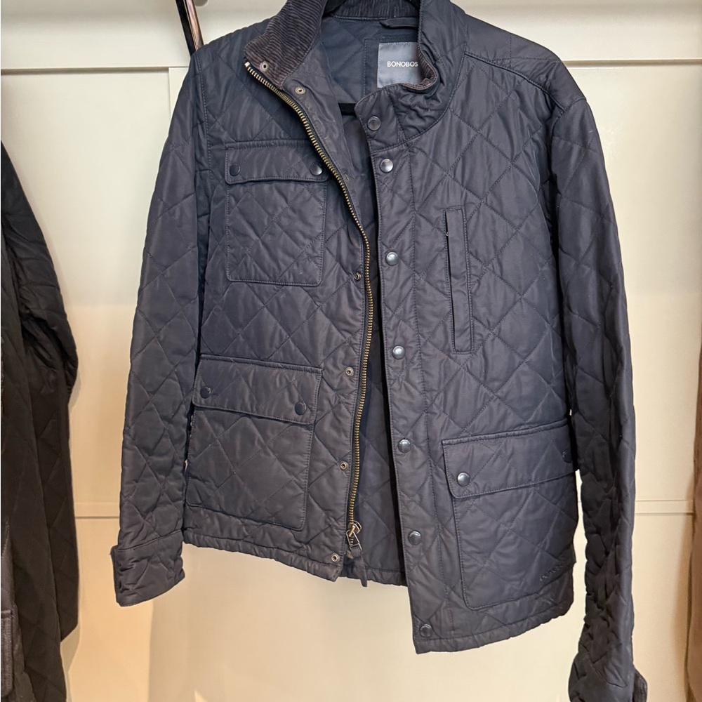 Bonobos Men's Quilted Navy Jacket